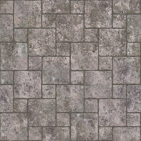 Textures   -   ARCHITECTURE   -   PAVING OUTDOOR   -   Concrete   -   Blocks damaged  - Concrete paving outdoor damaged texture seamless 05498 (seamless)