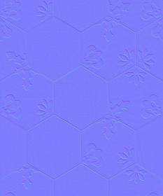 Textures   -   ARCHITECTURE   -   TILES INTERIOR   -   Hexagonal mixed  - Hexagonal tile texture seamless 17118 - Normal