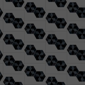 Textures   -   ARCHITECTURE   -   TILES INTERIOR   -   Hexagonal mixed  - Hexagonal tile texture seamless 16866 - Specular