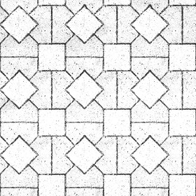 Textures   -   ARCHITECTURE   -   PAVING OUTDOOR   -   Concrete   -   Blocks mixed  - Paving concrete mixed size texture seamless 05563 - Bump