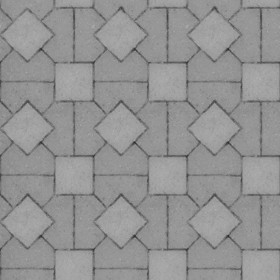 Textures   -   ARCHITECTURE   -   PAVING OUTDOOR   -   Concrete   -   Blocks mixed  - Paving concrete mixed size texture seamless 05563 - Displacement