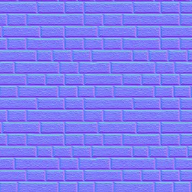 Textures   -   ARCHITECTURE   -   BRICKS   -   Colored Bricks   -   Sandblasted  - Sandblasted bricks colored texture seamless 00040 - Normal