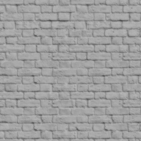 Textures   -   ARCHITECTURE   -   BRICKS   -   White Bricks  - White bricks texture seamless 00491 - Displacement