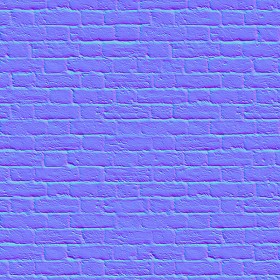 Textures   -   ARCHITECTURE   -   BRICKS   -   White Bricks  - White bricks texture seamless 00491 - Normal