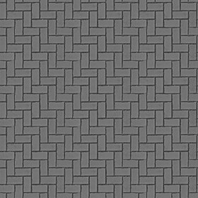 Textures   -   ARCHITECTURE   -   PAVING OUTDOOR   -   Concrete   -   Herringbone  - Concrete paving herringbone outdoor texture seamless 05809 - Displacement