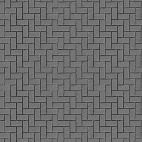 Textures   -   ARCHITECTURE   -   PAVING OUTDOOR   -   Concrete   -   Herringbone  - Concrete paving herringbone outdoor texture seamless 05809 - Displacement