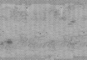 Textures   -   ARCHITECTURE   -   BRICKS   -   Damaged bricks  - Damaged bricks texture seamless 00121 - Displacement