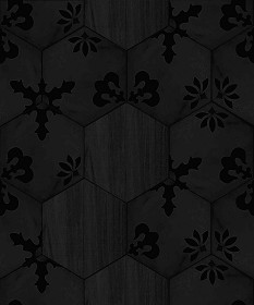 Textures   -   ARCHITECTURE   -   TILES INTERIOR   -   Hexagonal mixed  - Hexagonal tile texture seamless 17119 - Specular