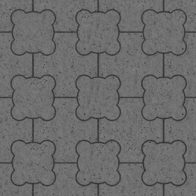 Textures   -   ARCHITECTURE   -   PAVING OUTDOOR   -   Concrete   -   Blocks mixed  - Paving concrete mixed size texture seamless 05581 - Displacement