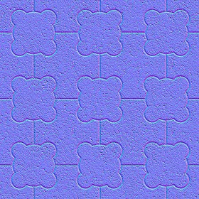 Textures   -   ARCHITECTURE   -   PAVING OUTDOOR   -   Concrete   -   Blocks mixed  - Paving concrete mixed size texture seamless 05581 - Normal