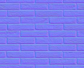 Textures   -   ARCHITECTURE   -   BRICKS   -   Facing Bricks   -   Rustic  - Rustic bricks texture seamless 00193 - Normal