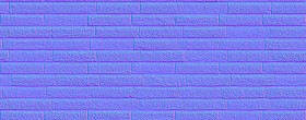 Textures   -   ARCHITECTURE   -   WALLS TILE OUTSIDE  - Wall cladding bricks PBR texture seamless 21720 - Normal