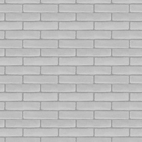 Textures   -   ARCHITECTURE   -   BRICKS   -   White Bricks  - White bricks texture seamless 00509 - Displacement