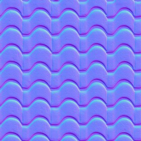 Textures   -   ARCHITECTURE   -   ROOFINGS   -   Clay roofs  - Clay roof texture seamless 19584 - Normal