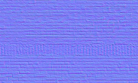 Textures   -   ARCHITECTURE   -   BRICKS   -   Facing Bricks   -   Rustic  - Wall cladding rustic bricks texture seamless 19361 - Normal