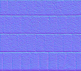 Textures   -   ARCHITECTURE   -   BRICKS   -   Facing Bricks   -   Rustic  - Wall cladding rustic bricks texture seamless 19367 - Normal