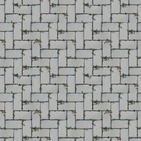 Textures   -   ARCHITECTURE   -   PAVING OUTDOOR   -   Concrete   -  Herringbone - Concrete paving herringbone outdoor texture seamless 05810