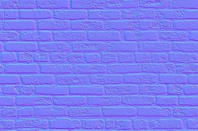 Textures   -   ARCHITECTURE   -   BRICKS   -   Dirty Bricks  - Dirty bricks texture seamless 00163 - Normal