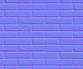 Textures   -   ARCHITECTURE   -   BRICKS   -   Facing Bricks   -   Rustic  - Rustic bricks texture seamless 00194 - Normal