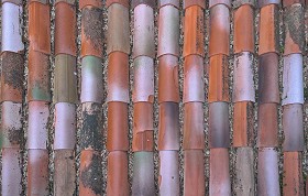 Textures   -   ARCHITECTURE   -   ROOFINGS   -  Clay roofs - Damaged clay roofing texture seamless 21210