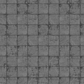Textures   -   ARCHITECTURE   -   PAVING OUTDOOR   -   Concrete   -   Blocks damaged  - Concrete paving outdoor damaged texture seamless 05501 - Displacement