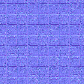 Textures   -   ARCHITECTURE   -   PAVING OUTDOOR   -   Concrete   -   Blocks damaged  - Concrete paving outdoor damaged texture seamless 05501 - Normal