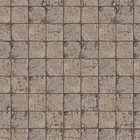 Textures   -   ARCHITECTURE   -   PAVING OUTDOOR   -   Concrete   -  Blocks damaged - Concrete paving outdoor damaged texture seamless 05501