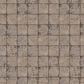 Textures   -   ARCHITECTURE   -   PAVING OUTDOOR   -   Concrete   -   Blocks damaged  - Concrete paving outdoor damaged texture seamless 05501 (seamless)