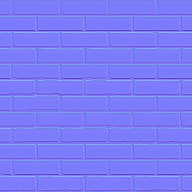 Textures   -   ARCHITECTURE   -   BRICKS   -   Facing Bricks   -   Smooth  - Facing smooth bricks texture seamless 00271 - Normal