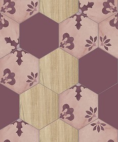 Textures   -   ARCHITECTURE   -   TILES INTERIOR   -  Hexagonal mixed - Hexagonal tile texture seamless 17121