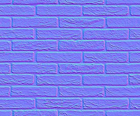 Textures   -   ARCHITECTURE   -   BRICKS   -   Facing Bricks   -   Rustic  - Rustic bricks texture seamless 00195 - Normal