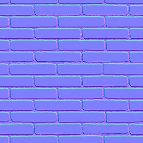 Textures   -   ARCHITECTURE   -   BRICKS   -   Colored Bricks   -   Smooth  - Texture colored bricks smooth seamless 00073 - Normal