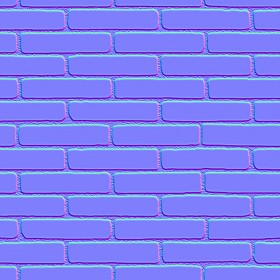 Textures   -   ARCHITECTURE   -   BRICKS   -   Colored Bricks   -   Smooth  - Texture colored bricks smooth seamless 00073 - Normal