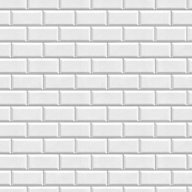 Textures   -   ARCHITECTURE   -   BRICKS   -   White Bricks  - White metro bricks texture seamless 00511 (seamless)