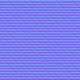 Textures   -   ARCHITECTURE   -   BRICKS   -   Facing Bricks   -   Rustic  - Rustic brick wall PBR texture seamless 22025 - Normal