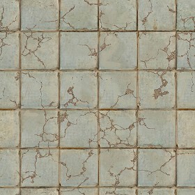 Textures   -   ARCHITECTURE   -   PAVING OUTDOOR   -   Concrete   -   Blocks damaged  - Concrete paving outdoor damaged texture seamless 05502 (seamless)