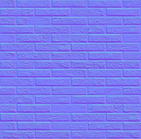 Textures   -   ARCHITECTURE   -   BRICKS   -   Facing Bricks   -   Rustic  - Rustic brick wall PBR texture seamless 22068 - Normal