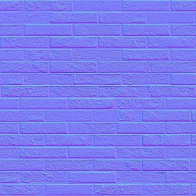 Textures   -   ARCHITECTURE   -   BRICKS   -   Facing Bricks   -   Rustic  - Rustic brick wall PBR texture seamless 22069 - Normal