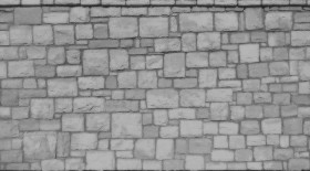 Textures   -   ARCHITECTURE   -   STONES WALLS   -   Stone walls  - Stone fence wall texture horizontal seamless 20890 - Displacement