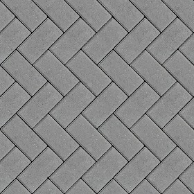 Textures   -   ARCHITECTURE   -   PAVING OUTDOOR   -   Concrete   -  Herringbone - Concrete paving herringbone outdoor texture seamless 05813
