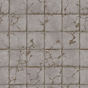 Textures   -   ARCHITECTURE   -   PAVING OUTDOOR   -   Concrete   -  Blocks damaged - Concrete paving outdoor damaged texture seamless 05503