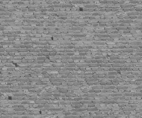 Textures   -   ARCHITECTURE   -   BRICKS   -   Damaged bricks  - Damaged bricks texture seamless 00125 - Displacement