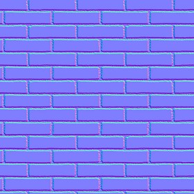 Textures   -   ARCHITECTURE   -   BRICKS   -   Facing Bricks   -   Smooth  - Facing smooth bricks texture seamless 00273 - Normal