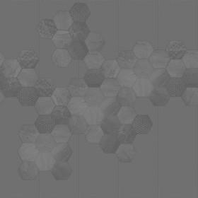 Textures   -   ARCHITECTURE   -   TILES INTERIOR   -   Hexagonal mixed  - Hexagonal tile texture seamless 18111 - Displacement