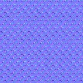 Textures   -   MATERIALS   -   METALS   -   Perforated  - Perforated metal plate texture seamless 10496 - Normal
