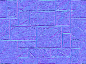 Textures   -   ARCHITECTURE   -   STONES WALLS   -   Claddings stone   -   Exterior  - Wall cladding stone mixed size seamless 07979 - Normal