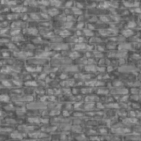 Textures   -   ARCHITECTURE   -   BRICKS   -   Damaged bricks  - Damaged bricks texture seamless 00126 - Displacement