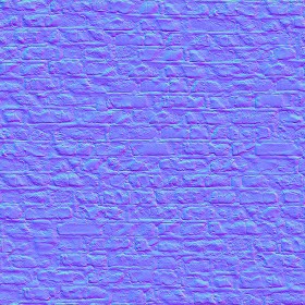 Textures   -   ARCHITECTURE   -   BRICKS   -   Damaged bricks  - Damaged bricks texture seamless 00126 - Normal