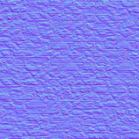 Textures   -   ARCHITECTURE   -   BRICKS   -   Damaged bricks  - Damaged bricks texture seamless 00126 - Normal