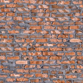 Textures   -   ARCHITECTURE   -   BRICKS   -   Damaged bricks  - Damaged bricks texture seamless 00126 (seamless)